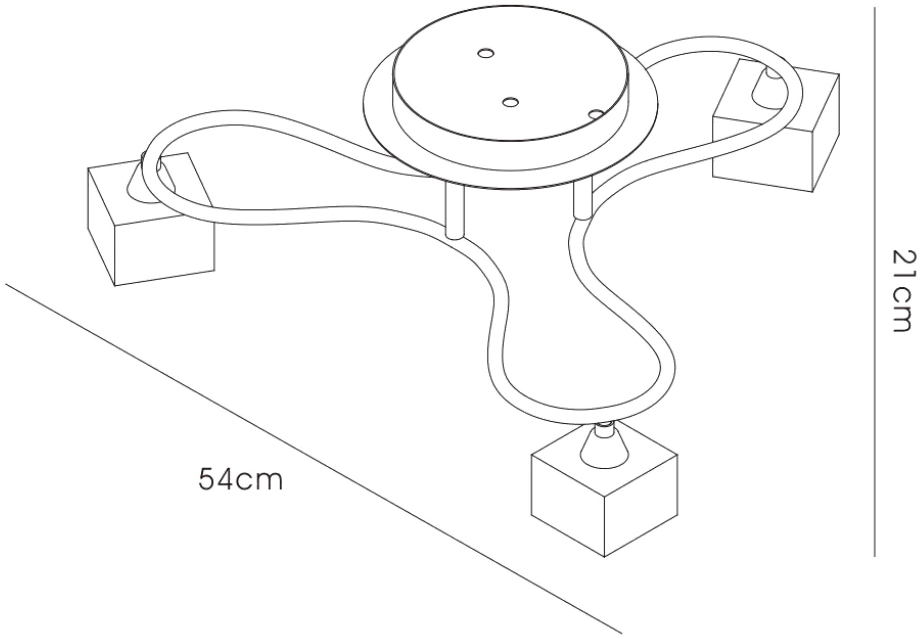 Sisco Ceiling Lights Diyas Semi Flush Fittings